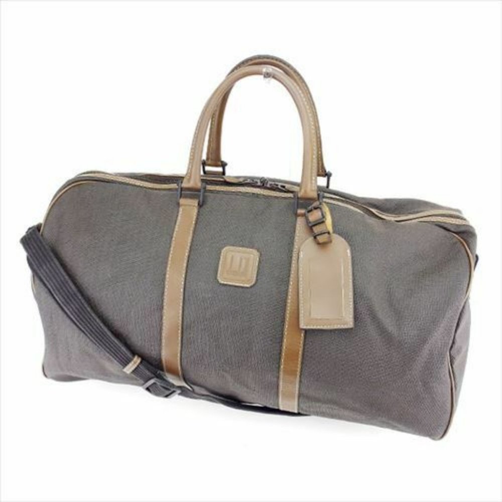 Dunhill Boston bag Grey Woman unisex Authentic Used T7380